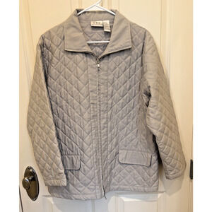 Cricket Lane Collection Quilted Full Zip Jacket Size Medium